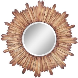 Catherine Mirror in Distressed Natural Rustic Wood