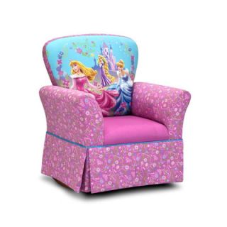 KidzWorld Disney Kids Princess Glow Within Skirted Rocking Chair