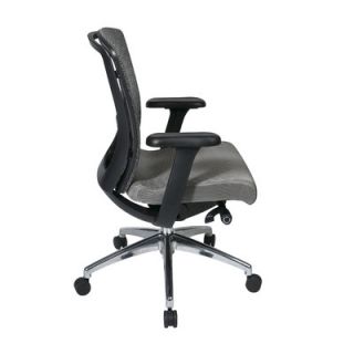Office Star Products ProGrid High Back Chair with Adjustable Arms