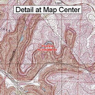 USGS Topographic Quadrangle Map   Flushing, Ohio (Folded/Waterproof)  Outdoor Recreation Topographic Maps  Sports & Outdoors