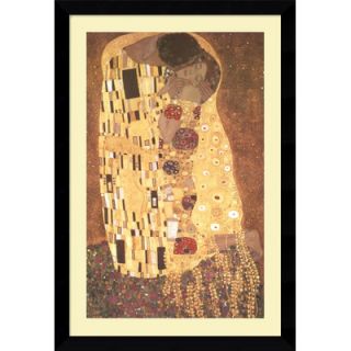Il Baccio), 1907 by Gustav Klimt, Framed Print Art   38.49 x 26.62