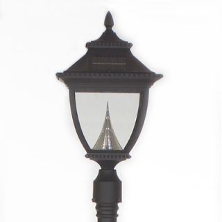 GamaSonic Pagoda 1 Light 87 Solar Post Lantern Set