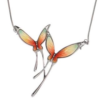 Franz Collection Butterfly Porcelain Necklace