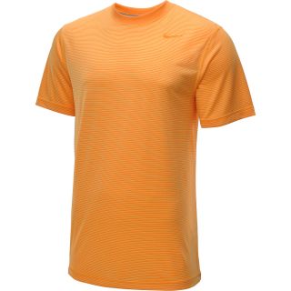 NIKE Mens Dri FIT Touch Short Sleeve T Shirt   Size Medium, Atomic Mango/grey