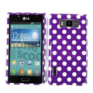 COVER FOR LG SPLENDOR/VENICE CASE FACEPLATE HARD PLASTIC POLKA DOTS TP1644 US 730 CELL PHONE ACCESSORY Cell Phones & Accessories