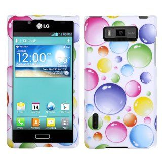 Fits LG 730 US730 Venice, Splendor Hard Plastic Snap on Cover Rainbow Bigger Bubbles Alltel, Boost Mobile, U.S. Cellular Cell Phones & Accessories