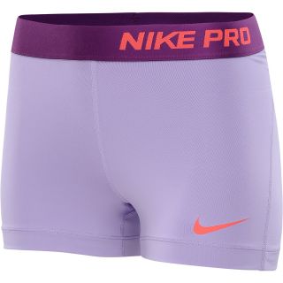 NIKE Womens Pro 3 Shorts   Size Xl, Urban Lilac/grape