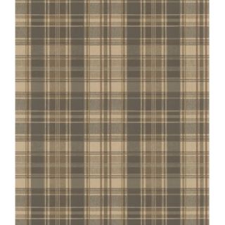 brewster home fashions northwoods plaid wallpaper in olive