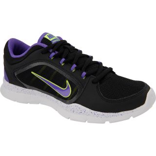 NIKE Womens Flex Trainer 4 Running Shoes   Size 9, Black/purple