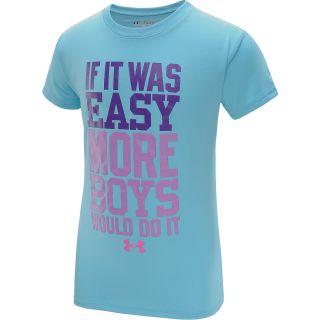 UNDER ARMOUR Girls If It Was Easy Short Sleeve T Shirt   Size Small,