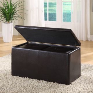 Modus Furniture Urban Leatherette Storage Bench with 2 Ottomans