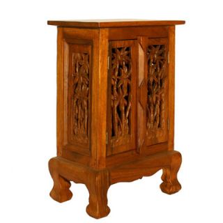 EXP Décor Handmade Coconut Palm Storage Cabinet / Nightstand