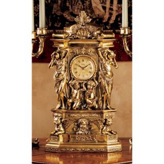 Design Toscano Chateau Chambord Clock in Antique Faux Gold