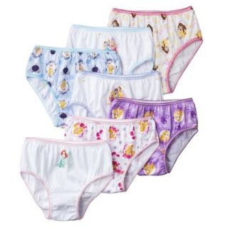 Disney Princess Girls 7 Pack Panty Set   Assorted 6
