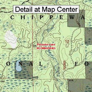 USGS Topographic Quadrangle Map   Pimushe Lake, Minnesota (Folded/Waterproof)  Outdoor Recreation Topographic Maps  Sports & Outdoors