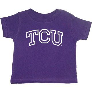 BSS   Texas Christian Horned Frogs NCAA Arch Logo Outline Purple Toddler T shirt (4T) 