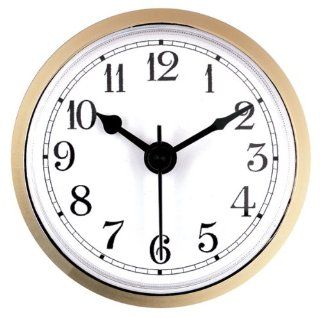 3 1/4" White Arabic Dial Clock Insert   Wall Clocks