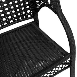 Home Loft Concept Maria Polyethylene Wicker Fan Outdoor Club Chair
