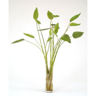 Distinctive Designs Silk Tropical Leaf Floor Plant in Decorative Vase