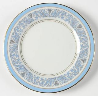 Charles Ahrenfeldt Frontenac Bread & Butter Plate, Fine China Dinnerware   Blue