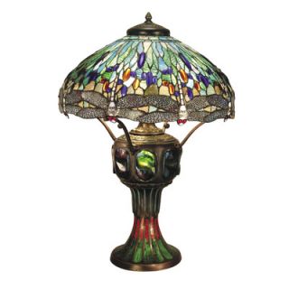 Dale Tiffany Dragonfly 3 Light Table Lamp