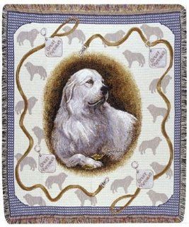 Great Pyrenees Dog Tapestry Throw By Artist Pat Lehmkuhl 50" x 60"   Throw Blankets