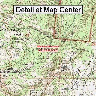 USGS Topographic Quadrangle Map   Marble Mountain, California (Folded/Waterproof)  Outdoor Recreation Topographic Maps  Sports & Outdoors