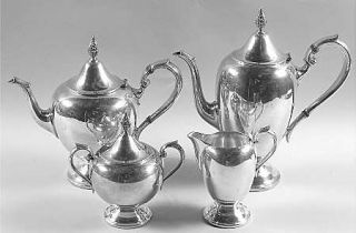 Gorham Colonial (Silverplate,Hollowware) 4 Piece Silverplate Tea Set   Silverpla