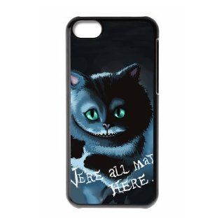 Custom Cheshire Cat Cover Case for iPhone 5C W5C 733 Cell Phones & Accessories