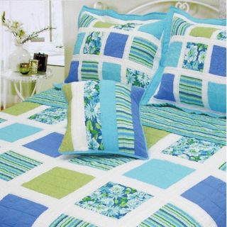 Bedding Ocean Square Patchwork Quilt Collection