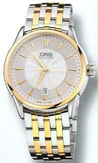 Oris Men's 733 7591 4351MB Artelier Date Silver Dial Watch Oris Watches