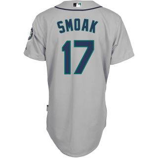 Majestic Athletic Seattle Mariners Justin Smoak Authentic Road Cool Base Jersey