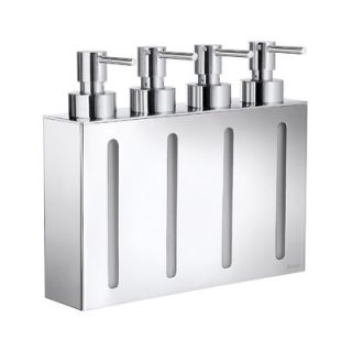 WS Bath Collections Otel 5.3 x 9.7 Wall Mount Double Soap Dispenser