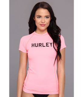 Hurley One Only Rashguard Womens Swimwear (Pink)