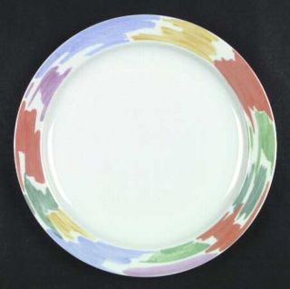Block China Palette Dinner Plate, Fine China Dinnerware   Spal Line, Multicolor