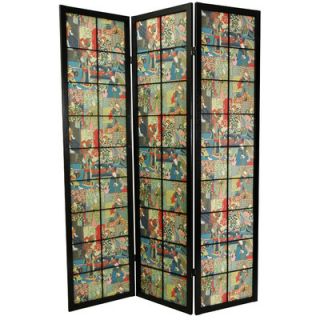 Oriental Furniture 60 Winters Peace 5 Panel Room Divider