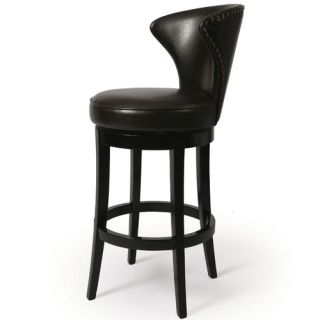 Venice 26 Bonded Leather Barstool in Brown