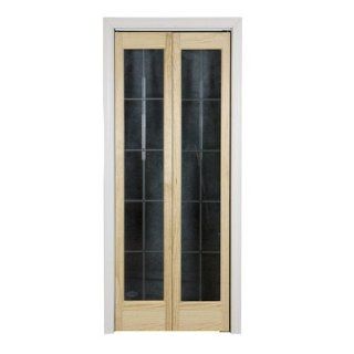 735 Series Optique Bi Fold Door Size 80.5" H x 32" W x 1.38" D, Finish Unfinished Wood   Bi Fold Door Hardware  
