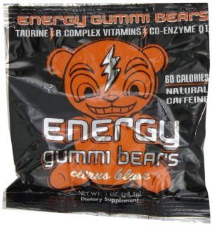 Energy Gummi Bears by Loud Truck Citrus Blast Box, 24 Count  Gummy Candy  Grocery & Gourmet Food