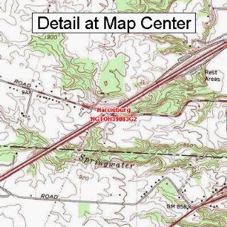 USGS Topographic Quadrangle Map   Harrisburg, Ohio (Folded/Waterproof)  Outdoor Recreation Topographic Maps  Sports & Outdoors