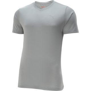 PUMA Mens Essential Crew Short Sleeve T Shirt   Size Small, High Rise Grey