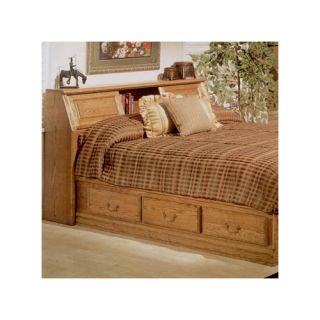 Country Heirloom Pier Bookcase Headboard Only in Warm Rich