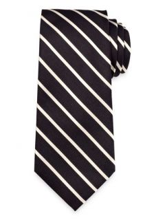 Paul Fredrick Mens Stripe Woven Silk Tie