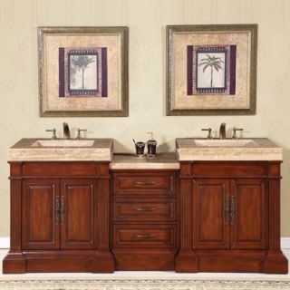 Silkroad Exclusive Stanton 83 Double Sink Bathroom Vanity