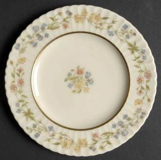 Lenox China Spring Bouquet Bread & Butter Plate, Fine China Dinnerware   Pink,Bl