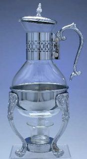 Unknown Holloware Misc Silverplate Holloware Carafe (Glass Liner, Stand, Warmer