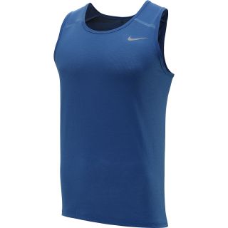 NIKE Mens Dri FIT Touch Tailwind Striped Running Tank   Size Xl, Military
