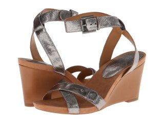 Nine West Ellianna Womens Wedge Shoes (Silver)