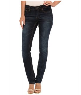 Buffalo David Bitton Faye Mid Rise Straight in Sanded And Whiskered Womens Jeans (Blue)
