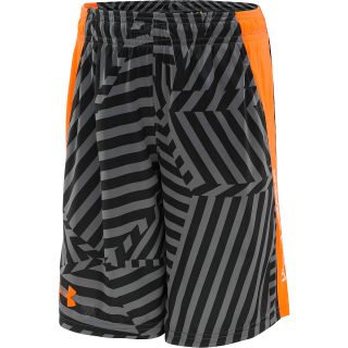 UNDER ARMOUR Boys UA Tech Shorts   Size Medium, Black/blaze